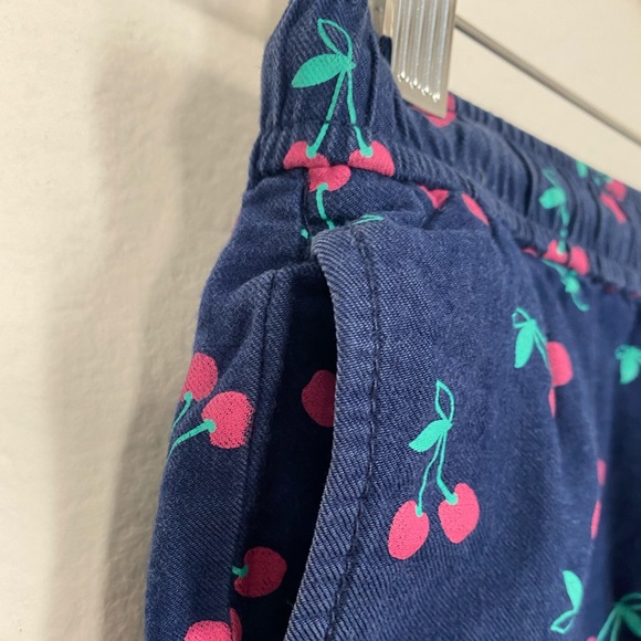 OshKosh 🍒 Cherry Fruit Navy Blue Casual Drawstring Summer Boho Beach Shorts - Picture 8 of 11